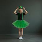 Kit Fantasia Saint Patrick Day Chapéu Suspensório E Saia