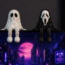 Kit Fantasminha e Ghost Face Decoração Setup Gamer PC Geek