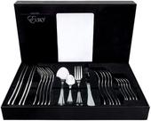 Kit faqueiro 24 peças cx preta pap df-24m
