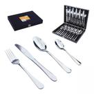 Kit faqueiro 24 pecas em inox com estojo de madeira premium Kit faqueiro 24 pecas em inox com estojo de madeira premium