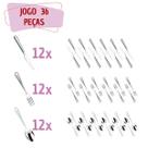 Kit Faqueiro Aço Inox 36 Peças Restaurante / Bar / Casa