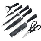 Kit Faqueiro Completo para Cozinha: 6 Peças com Descascador e Facas de Churrasco