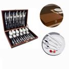 Kit Faqueiro Maleta De Talheres Inox 24 Peças Prateado Luxor