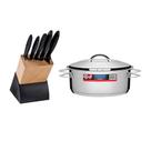 KIT - Faqueiro Plenus 6 Peças + 1 Panela Inox Solar 7,1 Lts Solar PIT3 - Tramontina KIT - Faqueiro Plenus 6 Peças + 1 Panela Inox Solar 7,1 Lts Solar PIT3 - Tramontina