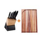Kit - Faqueiro Plenus 6 Peças + 1 Tábua Para Churrasco 49x35 - Tramontina Kit - Faqueiro Plenus 6 Peças + 1 Tábua Para Churrasco 49x35 - Tramontina