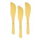 Kit Faquinhas Espatula Bambu Manteiga Pate 14cm