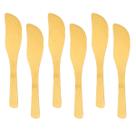 Kit Faquinhas Espatula Bambu Manteiga Pate 14cm