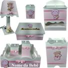 Kit farmacinha de bebê Mdf menina - Ursinha Balão