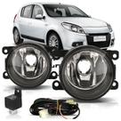 Kit Faro Milha Auxiliar Sandeiro 2012 2013 2014 Botão Universal Lente Lisa Vidro