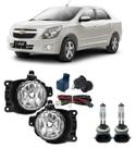 Kit farol auxiliar chevrolet cobalt 2012 a 2022 super branca
