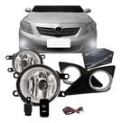 Kit Farol Auxiliar Corolla 2009/2011 Com Grade Aro Cromad
