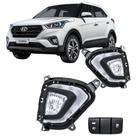 KIT FAROL AUXILIAR CRETA 2020 à 2021 COM BOTAO ORIGINAL DRL E SETA