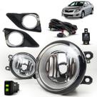 Kit Farol Auxiliar de Milha Aro Cromado Corolla 2009 2010 2011 Kit Farol Auxiliar de Milha Aro Cromado Corolla 2009 2010 2011
