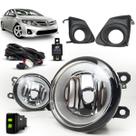 Kit Farol Auxiliar de Milha Aro Preto Corolla 2012 e 2013