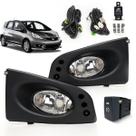 Kit Farol Auxiliar de Milha Botão Modelo Original Honda Fit 2009 2010 2011 Kit Farol Auxiliar de Milha Botão Modelo Original Honda Fit 2009 2010 2011