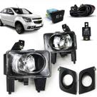 Kit Farol Auxiliar de Milha Com Grade Agile 2009 2010 2011 2012 2013