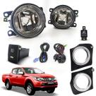 Kit Farol Auxiliar de Milha Com Grade L200 Triton Sport 2018 2019 2020