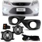 Kit Farol Auxiliar Focus Sedan 2009 2010 2011 2012 Grade Aro Cromado