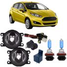 Kit farol auxiliar ford fiesta 2010 a 2014 super branca