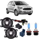 Kit farol auxiliar ford ka 2011 a 2018 super branca