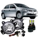 Kit farol auxiliar gol g5 2008 ate 2013 vidro e super led Kit farol auxiliar gol g5 2008 ate 2013 vidro e super led