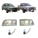 Kit Farol Auxiliar Gol Saveiro 1987 1988 1989 1990 1991 1992 1993 1994 com 2 unidades e 2 Lâmpadas Super Branca