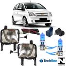 Kit Farol Auxiliar MERIVA 2003 ate 2012 Vidro e Super Branca