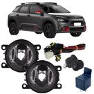 Kit farol auxiliar milha citroen c4 cactus 2019 a 2022