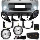 Kit farol auxiliar Milha Palio G5 2012 em diante Bmo C/grade