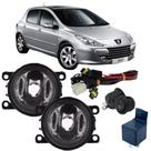 Kit Farol Auxiliar Milha PEUGEOT 307 2007 ate 2014 Vidro