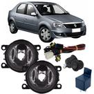 Kit Farol Auxiliar Milha RENAUT LOGAN 2010 ate 2013 Vidro