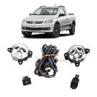 Kit farol auxiliar Milha Saveiro G6 2012 em diante Sem grade