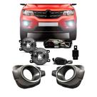 Kit farol auxiliar MilhaKwid 2017 em diante Bmu shocklight Kit farol auxiliar MilhaKwid 2017 em diante Bmu shocklight