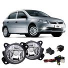Kit farol auxiliar neblina gol g5 2008 a 2013 vidro vd
