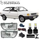 Kit farol auxiliar parati 87 88 89 90 91 92 93 94 super led