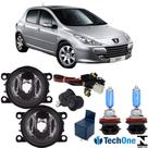 Kit Farol Auxiliar PEUGEOT 307 2007 ate 2014 e Super Branca