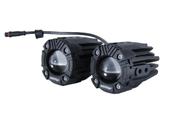 Kit farol auxiliar u7 shocklight duas cores 6500k 3000k 28w
