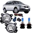 Kit farol auxiliar volks polo 2007 ate 2012 e super branca