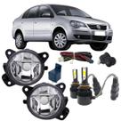 Kit farol auxiliar volks polo 2007 ate 2012 e super led