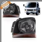 Kit Farol Bongo Caminhão Utilitário Foco Simples Máscara Cromada 2004 2005 2006 2007 2008 2009 2010