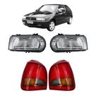Kit Farol Cromado + Lanterna Tricolor Gol Bola G2 1995 Á 99