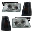 Kit Farol Cromado Vidro E Pisca Fume Kadett 89 A 1998
