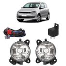 Kit Farol de Milha Auxiliar Fox Spacefox 2010 2011 2012 2013 2014 Lisa Acrílico Foco Manual Botão Universal