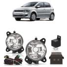Kit Farol de Milha Auxiliar Fox Spacefox 2010 2011 2012 2013 2014 Lisa Vidro Foco Manual Encaixe HB4