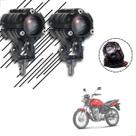 Kit Farol de Milha Auxiliar Neblina Led 10w 12v 24v CG 125 Fan