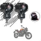 Kit Farol de Milha Auxiliar Neblina Led 10W 12v 24v Honda CB500F