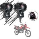 Kit Farol de Milha Auxiliar Neblina Led 10w 12v 24v Honda NXR 160 Bros