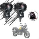 Kit Farol de Milha Auxiliar Neblina Led 10w 12v 24v Suzuki Dl 1000 V-Strom Kit Farol de Milha Auxiliar Neblina Led 10w 12v 24v Suzuki Dl 1000 V-Strom