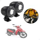 Kit Farol de Milha Auxiliar Neblina Led 30w 12v 24v Honda Biz 125 2001 2002 2003 2004 2005 até 2019