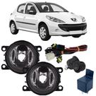 Kit farol de milha auxiliar neblina peugeot 207 2007 2008 2009 2010 2011 2012 2013 2014 acr
